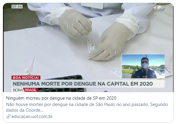 Mortes por Dengue - 2020