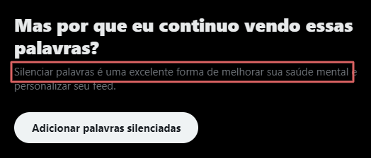 Eu sei, twitter, eu sei... Já silenciei umas tantas